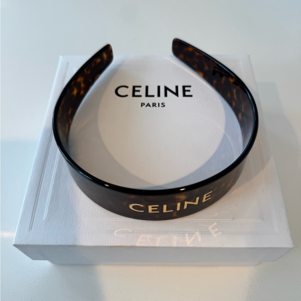 Celine Brown Tortoise Hairband - Picture 2 of 5